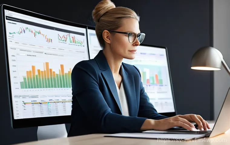 배당 성장 투자에서의 심리적 함정 - Image Prompt 1: The Anchored Investor's Gaze** 배당 성장 투자에서의 심리적 함정 - Image Prompt 1: The Anchored Investor's Gaze**